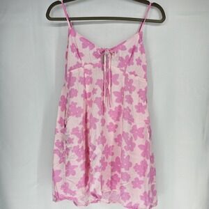 Wild Fable Pink‎ Floral Spaghetti Strap Dress Y2K Retro Sun Dress